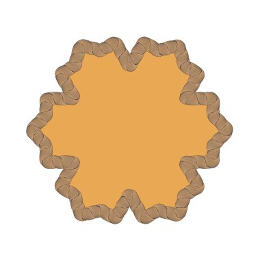 İp yaratıcı süs çerçeve