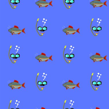 Dalış maske simgesi Seamless Modeli