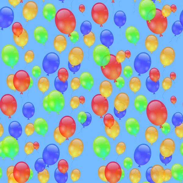 Powietrza kolorowe balony Seamless Pattern — Zdjęcie stockowe