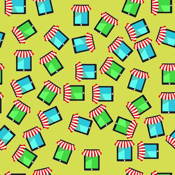 Mobile Store Seamless Pattern