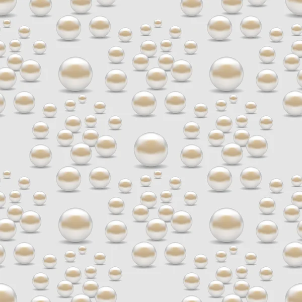 Scattered Pearls Seamless Pattern — Stock Photo, Image