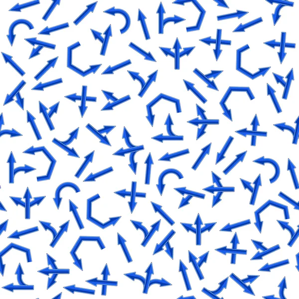 Conjunto de Flechas azules patrón sin costura — Archivo Imágenes Vectoriales