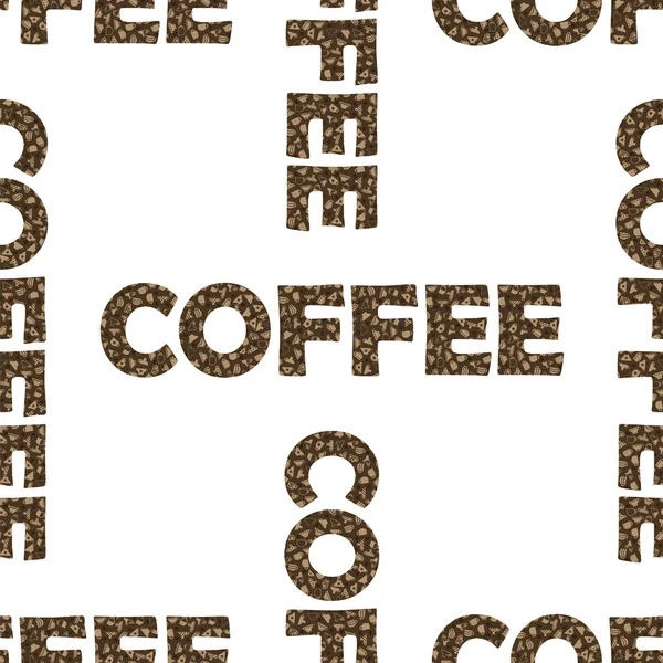 Набір кавові чашки безшовні візерунком — стоковий вектор