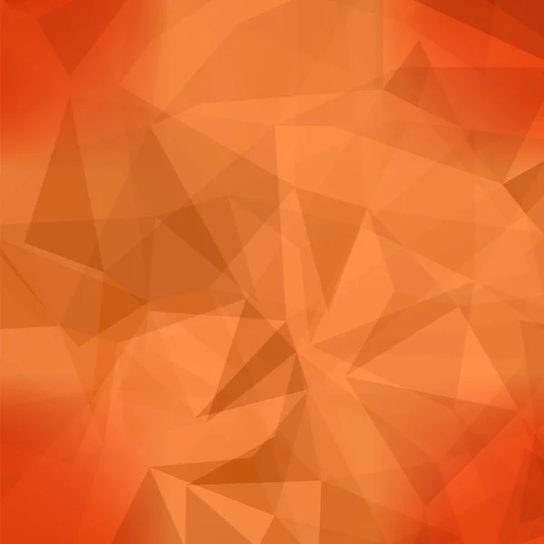 Orange Licht polygonalen Mosaik Hintergrund — Stockvektor