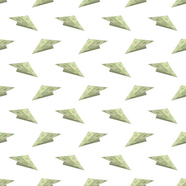 Doları kağıt kavramı uçak Seamless Modeli