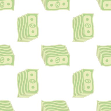 Kağıt dolar Seamless Modeli kümesi