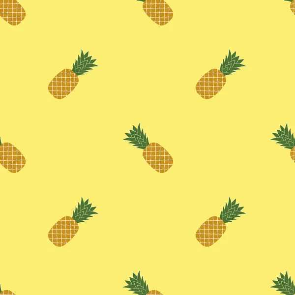 Frische reife Ananas nahtlose Muster — Stockvektor