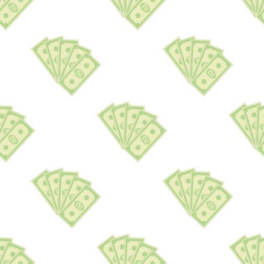 Kağıt dolar Seamless Modeli kümesi