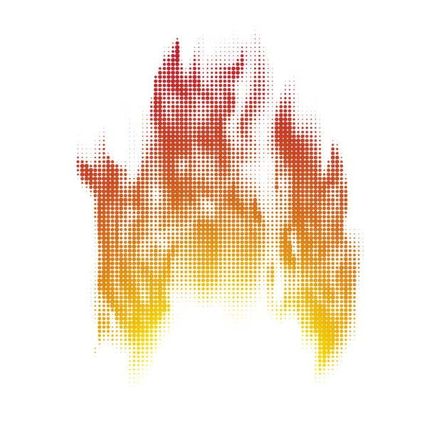 Halvton brinnande mönster. En uppsättning prickar. Prickad textur på vit bakgrund. Överlägg Grunge Mall. Pop Art bakgrund. — Stock vektor
