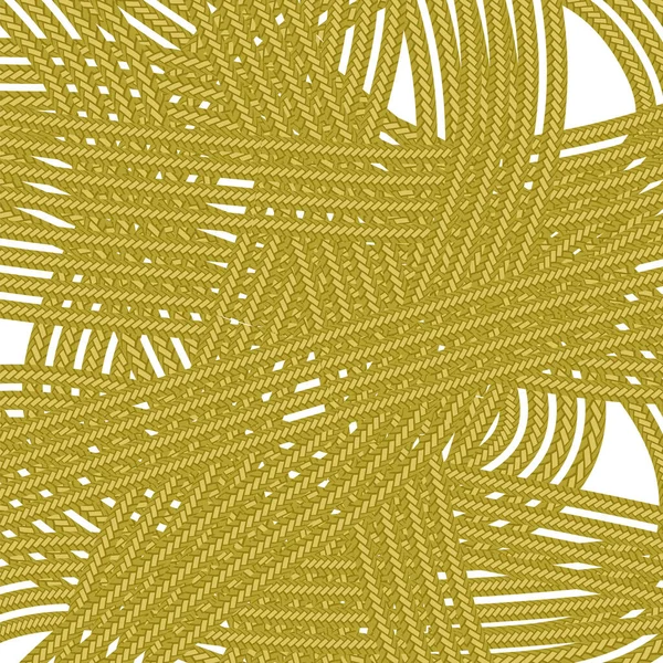 Gordischer Knoten. Seilsatz isoliert auf weißem Hintergrund — Stockvektor