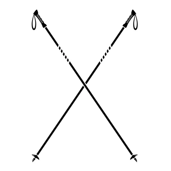 Nordic Walking Stick Icon izolované na bílém pozadí — Stock fotografie