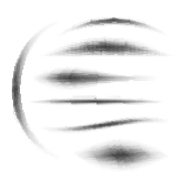 Motif de demi-teinte. Ensemble de points. Texture pointillée sur fond blanc. Modèle de superposition de Grunge. Conception linéaire de détresse. — Image vectorielle