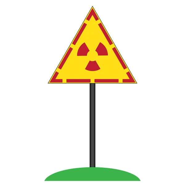 Signe de rayonnement ionisant. Symbole de contamination radioactive. Avertissement Danger Danger — Image vectorielle