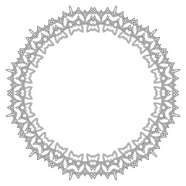 Raster Kelt deseni Beyaz Arkaplanda izole edildi. İskandinav Tasarımı. Dekoratif Vikings Logosu