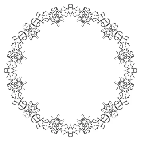 Beyaz Arkaplan 'da Kelt deseni izole edildi. İskandinav Tasarımı. Dekoratif Vikings Logosu