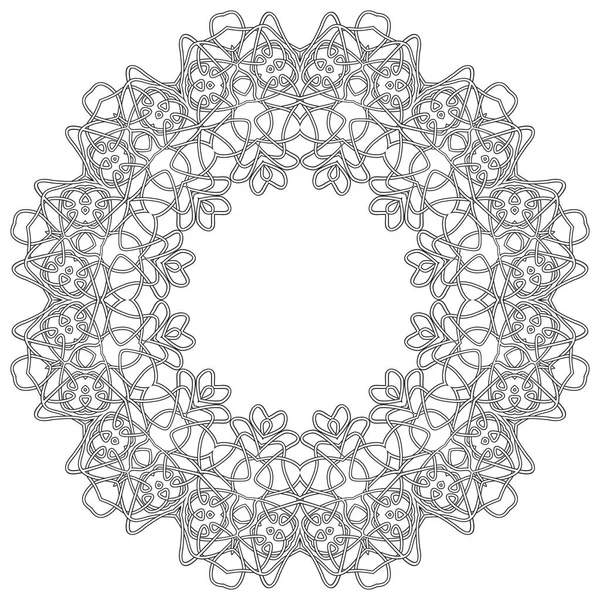 Celtic Pattern Απομονωμένο σε λευκό φόντο. Σκανδιναβικό σχέδιο. Λογότυπο διακοσμητικών Βίκινγκς — Διανυσματικό Αρχείο