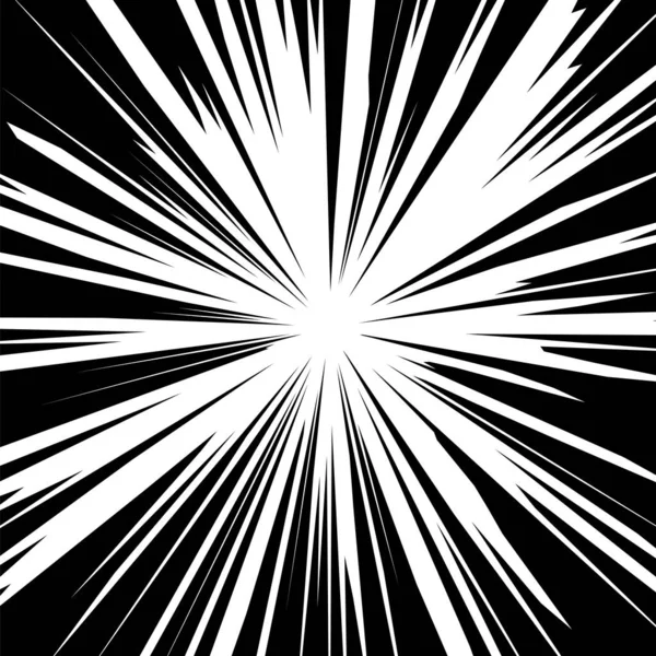 White Explode Flash, Cartoon Explosion, Star Burst — 스톡 벡터