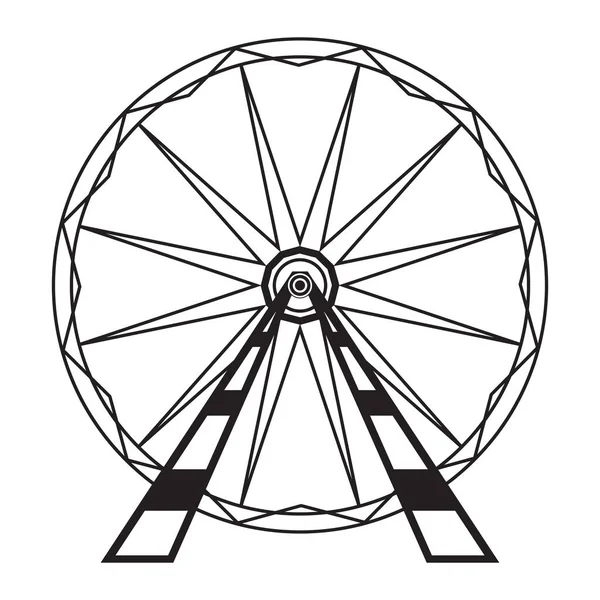 Ferris Wheel Icon Isolated on White Background Система притягування. Парк розваг — стокове фото