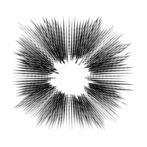 Explosionsblixt, tecknad explosion, Star Burst Isolerad på vit bakgrund — Stock vektor