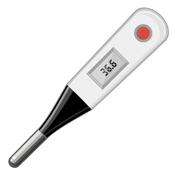 Modernes Digitales Medizinisches Thermometer Isoliert Auf Weißem Hintergrund Temperatur Messen — Stockfoto
