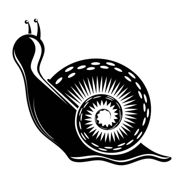 Ícone animal. Logotipo de caracol isolado no fundo branco — Vetor de Stock