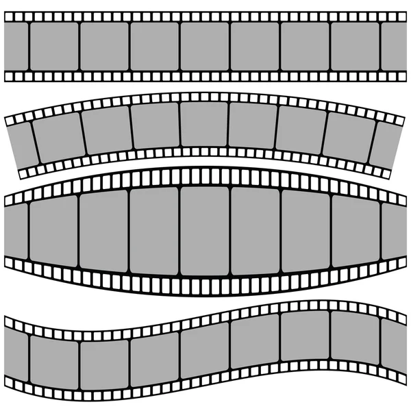 Set di strisce di film — Vettoriale Stock