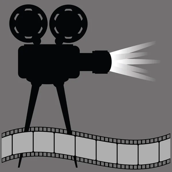 Eski film projektör — Stok Vektör
