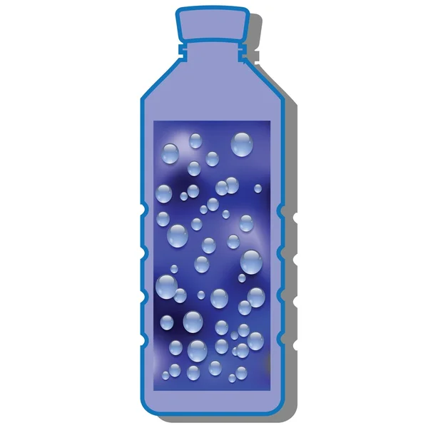 Botella de agua — Vector de stock