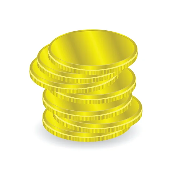 Gold coins — Stock Vector