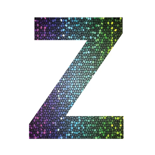 Букви Z різних кольорів — стоковий вектор