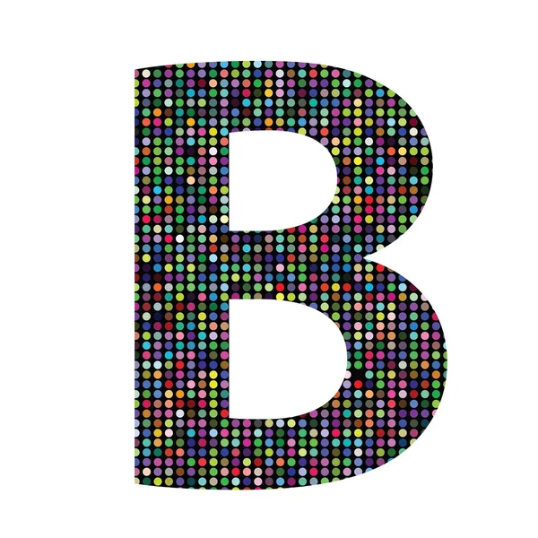 Multicolor letter B — Stock Vector