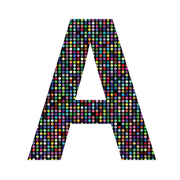 Lettre multicolore A — Image vectorielle