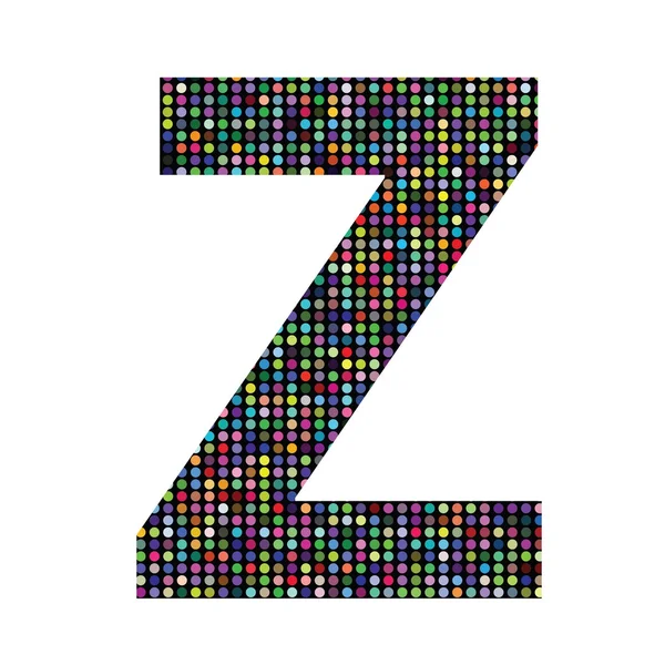 Multicolor letter Z — Stock Vector