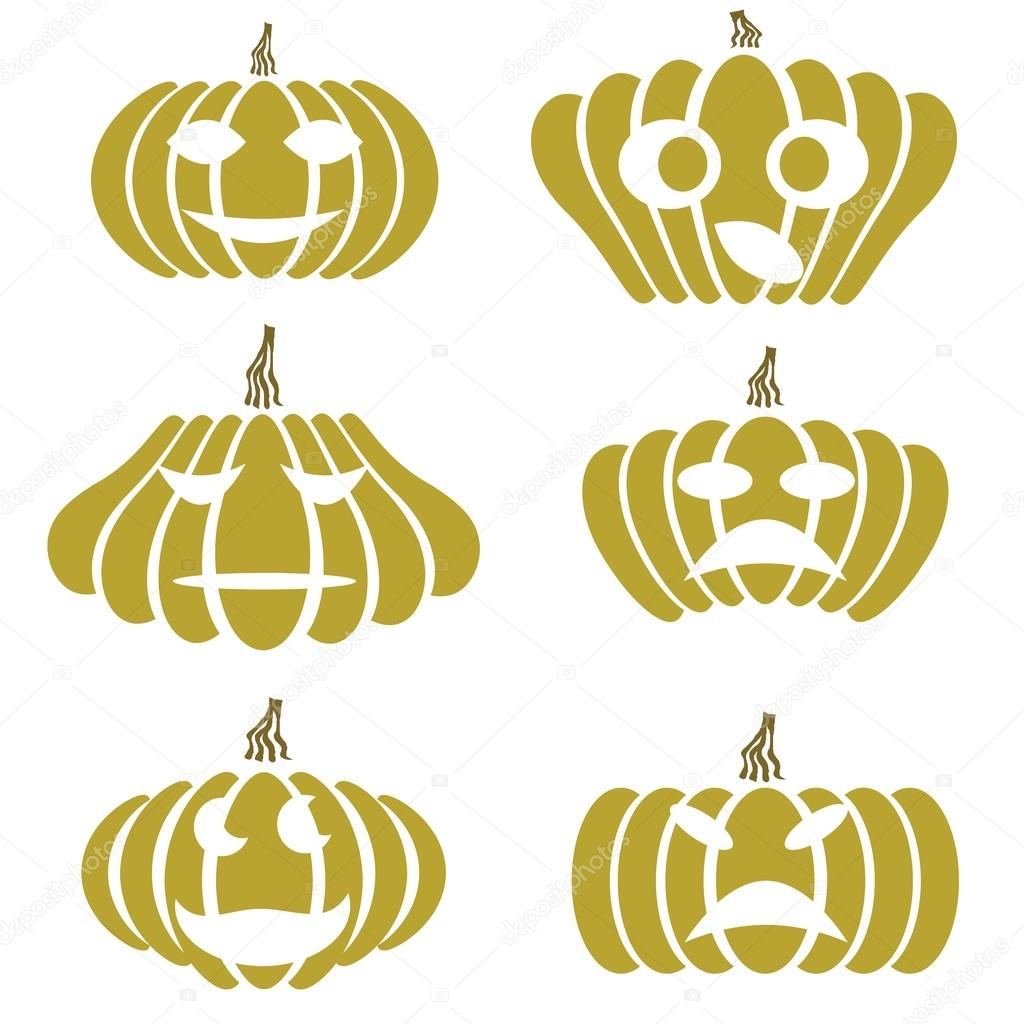 silhouettes of pumpkin