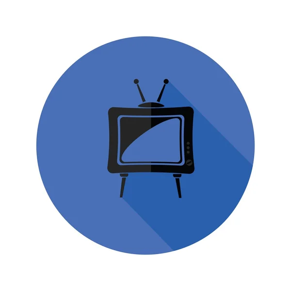 Viejo icono de tv — Vector de stock