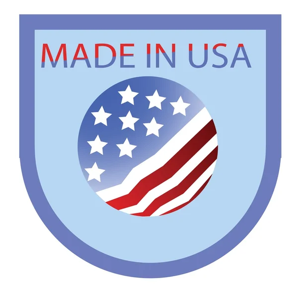 Made in USA etichetta — Vettoriale Stock