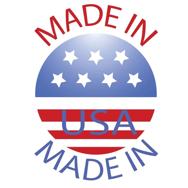 Made in USA badge — Vettoriale Stock