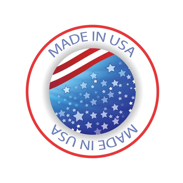 Made in USA etichetta — Vettoriale Stock
