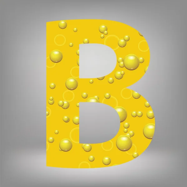 ตัวอักษรเบียร์ B — ภาพเวกเตอร์สต็อก