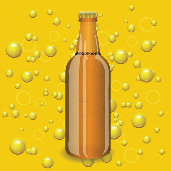 Öl flaska — Stock vektor