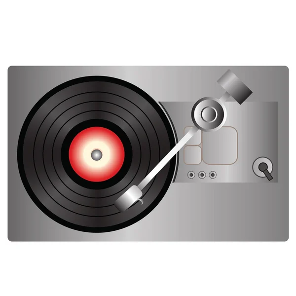 Vinyl record player — Stock Vector