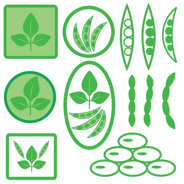 Soya icons — Stock Vector