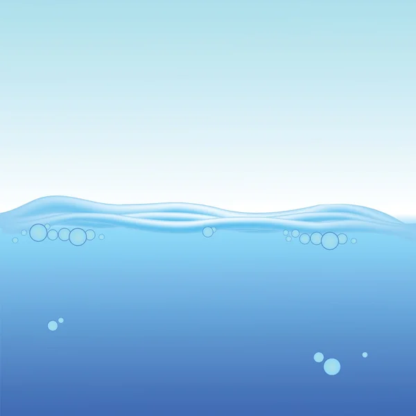 Fondo de agua azul — Vector de stock