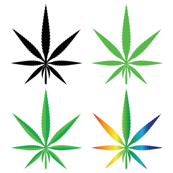 Cannabis - Stok Vektor