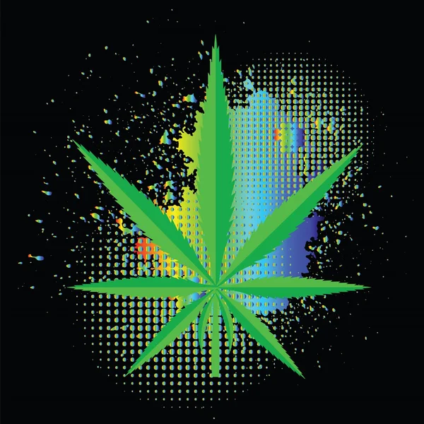 Icône cannabis — Image vectorielle