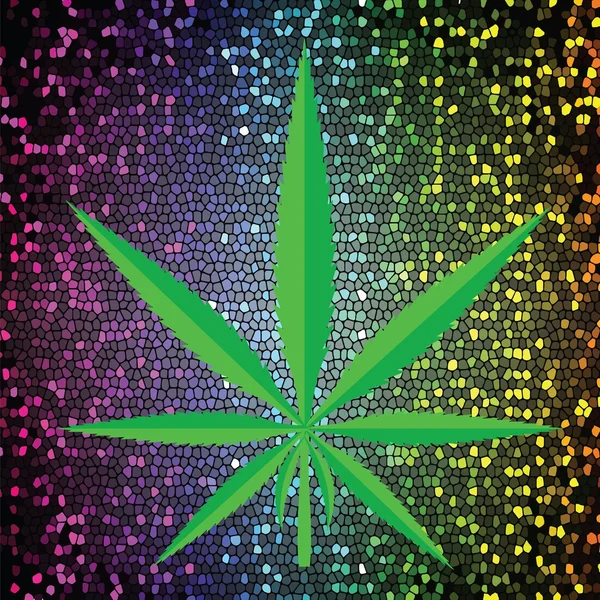 Icône cannabis — Image vectorielle