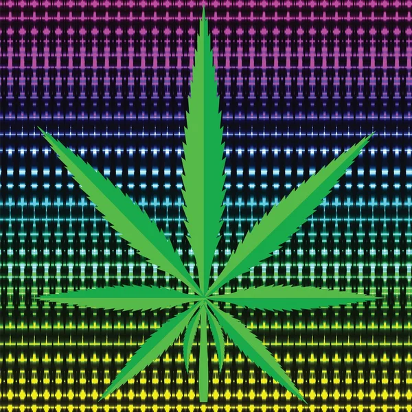 大麻アイコン — ストックベクタ