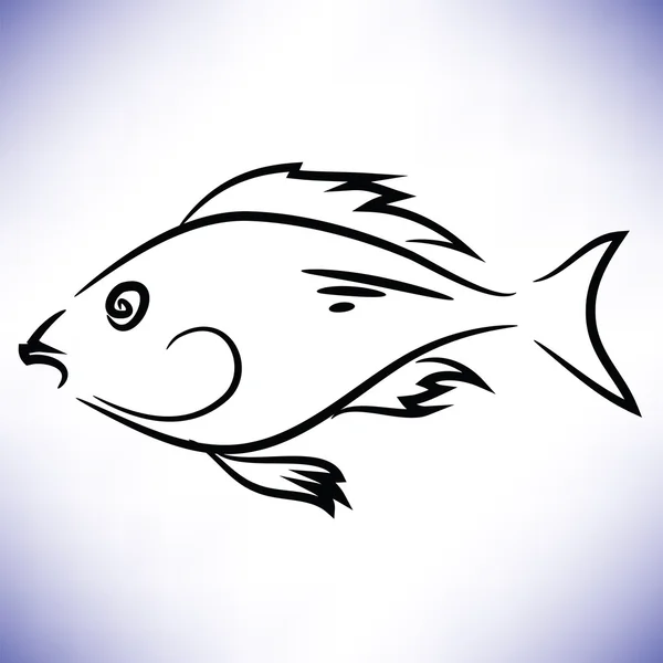 Pesce — Vettoriale Stock