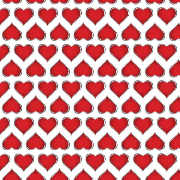 Red heart background — Stock Vector