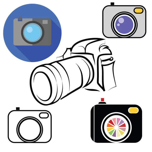 Camera icons — Stock Vector